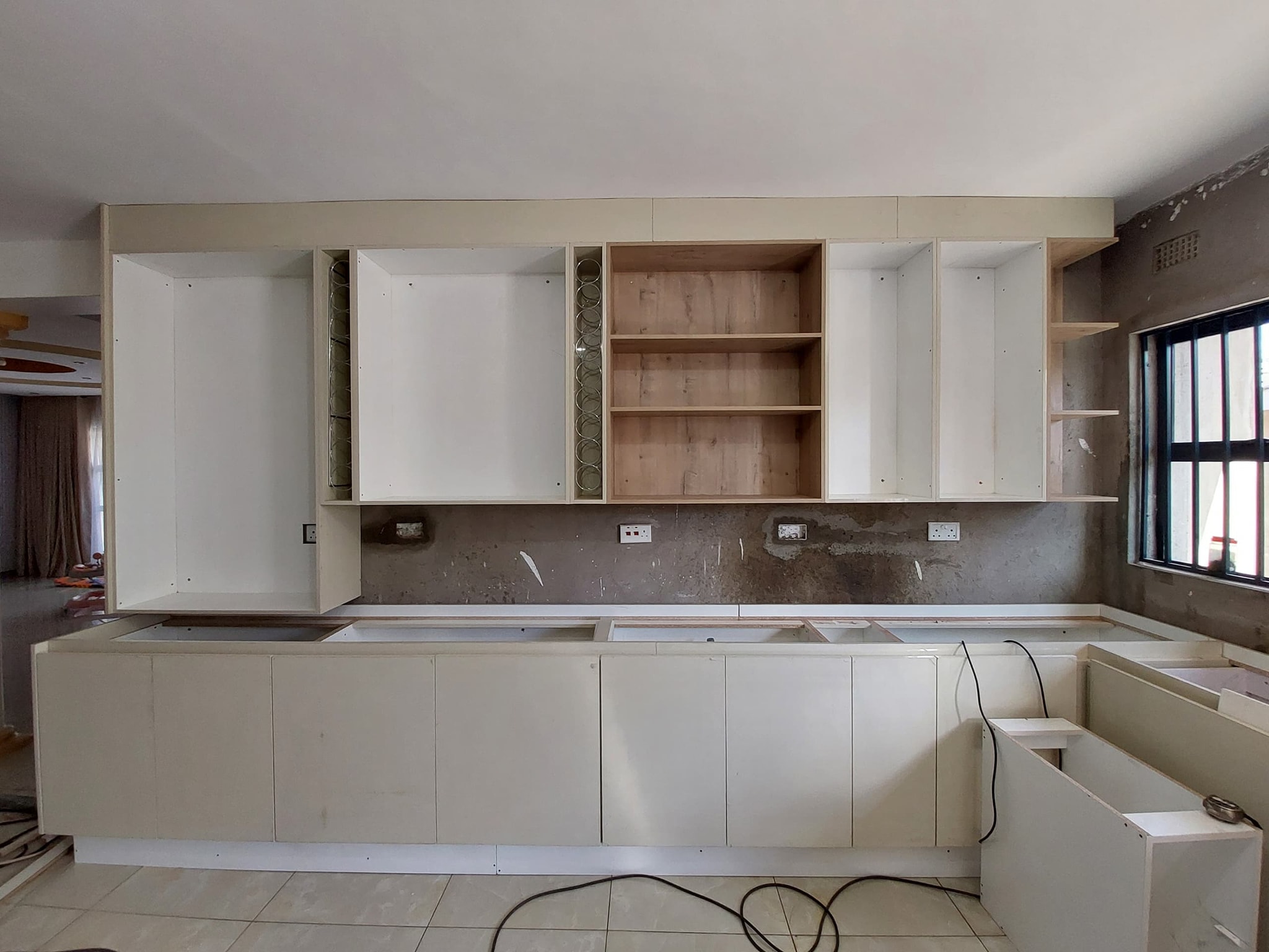 Unfinished kitchen before One Touch installation